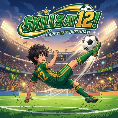 12th Birthday Soccer Skills Boy preview