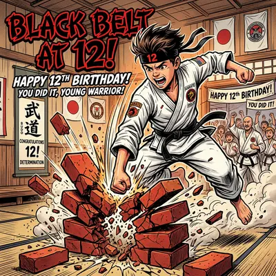 12th Birthday Martial Arts Boy preview