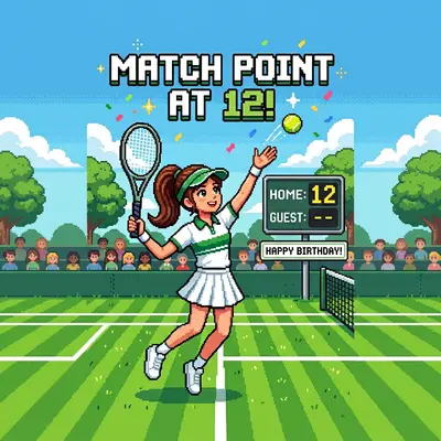12th Birthday Tennis Match Girl preview