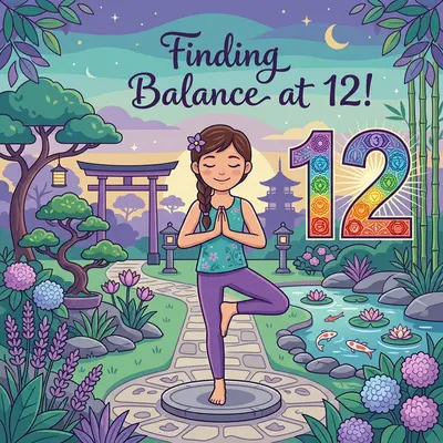 12th Birthday Yoga Zen Girl preview