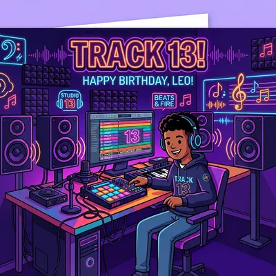 13th Birthday Music Producer Boy preview