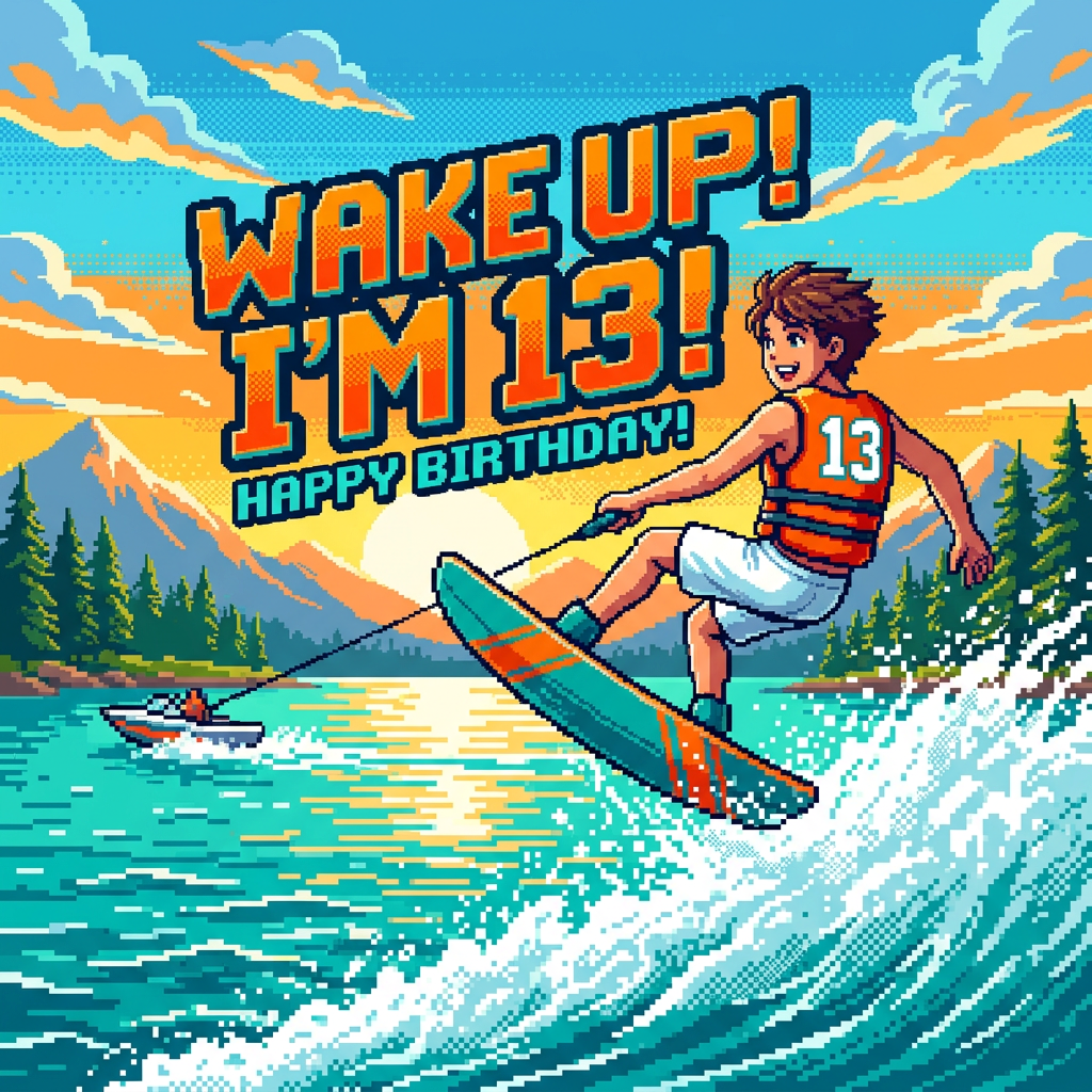 13th Birthday Wakeboard Boy preview