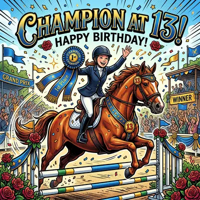 13th Birthday Horse Championship Girl preview