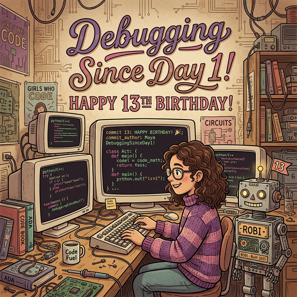 13th Birthday Coding Girl Power preview