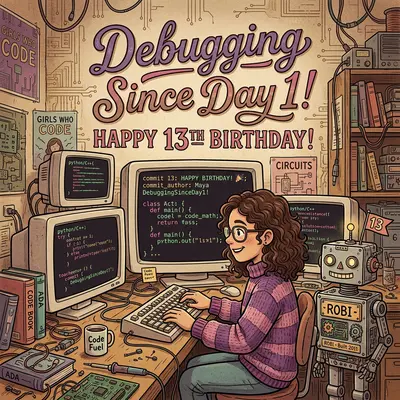 13th Birthday Coding Girl Power preview