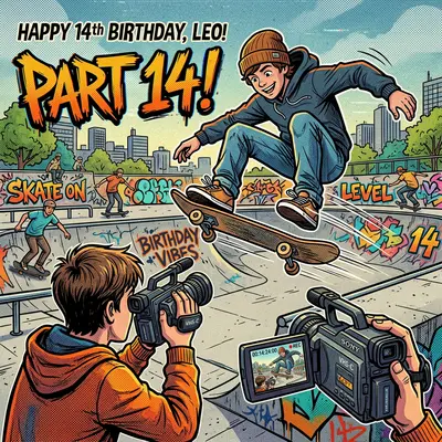 14th Birthday Skateboard Video Boy preview