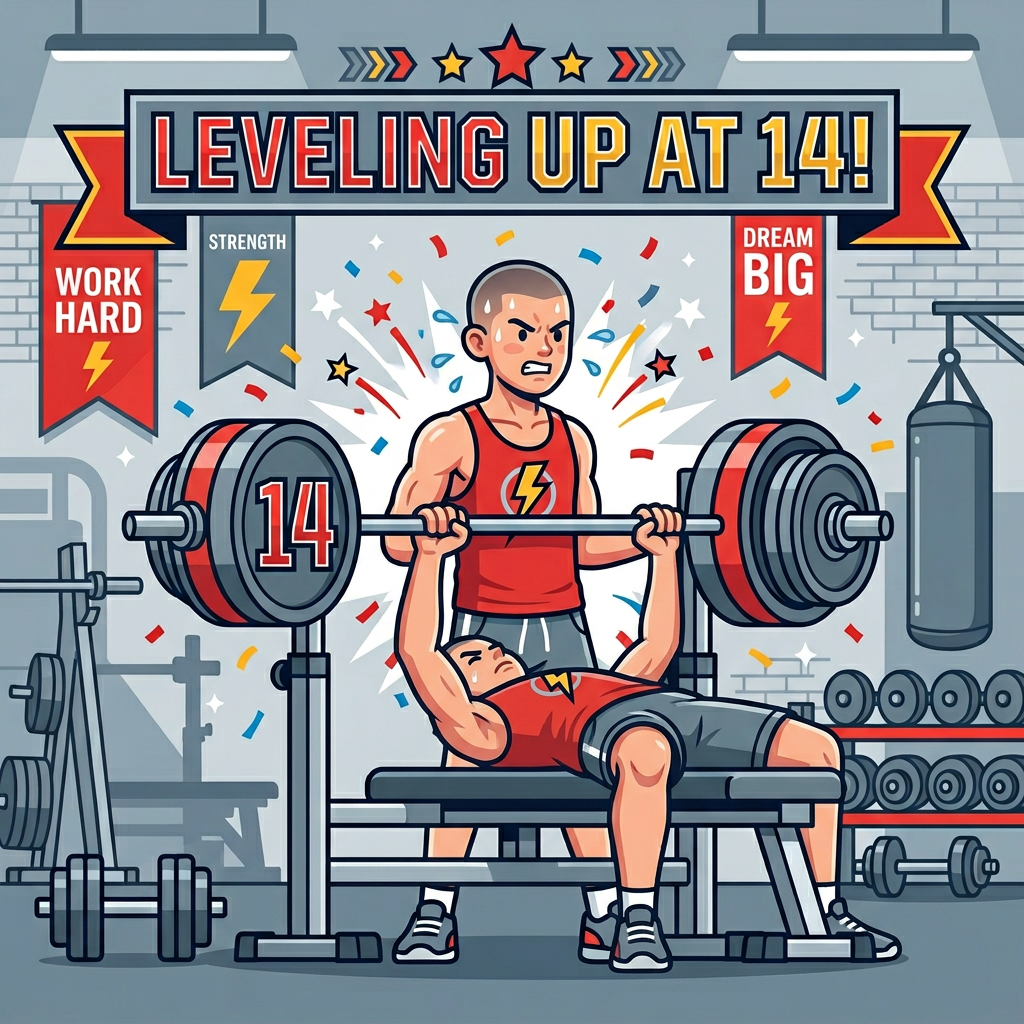 14th Birthday Weightlifting Boy preview