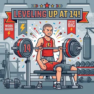 14th Birthday Weightlifting Boy preview