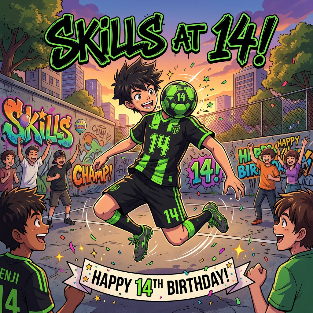 14th Birthday Soccer Freestyle Boy preview