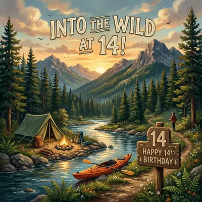 14th Birthday Camping Wilderness preview
