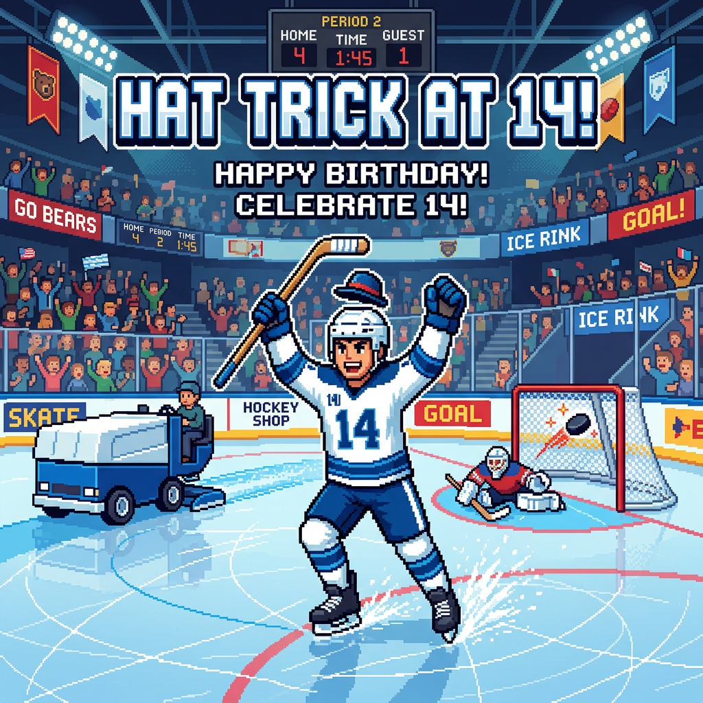 14th Birthday Ice Hockey Boy preview