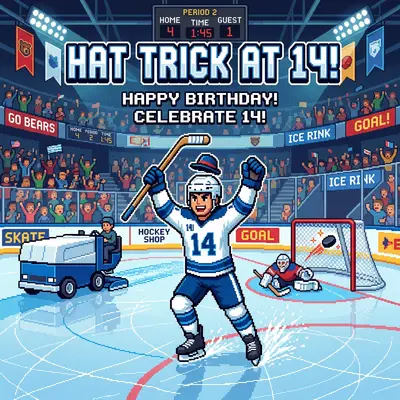 14th Birthday Ice Hockey Boy preview