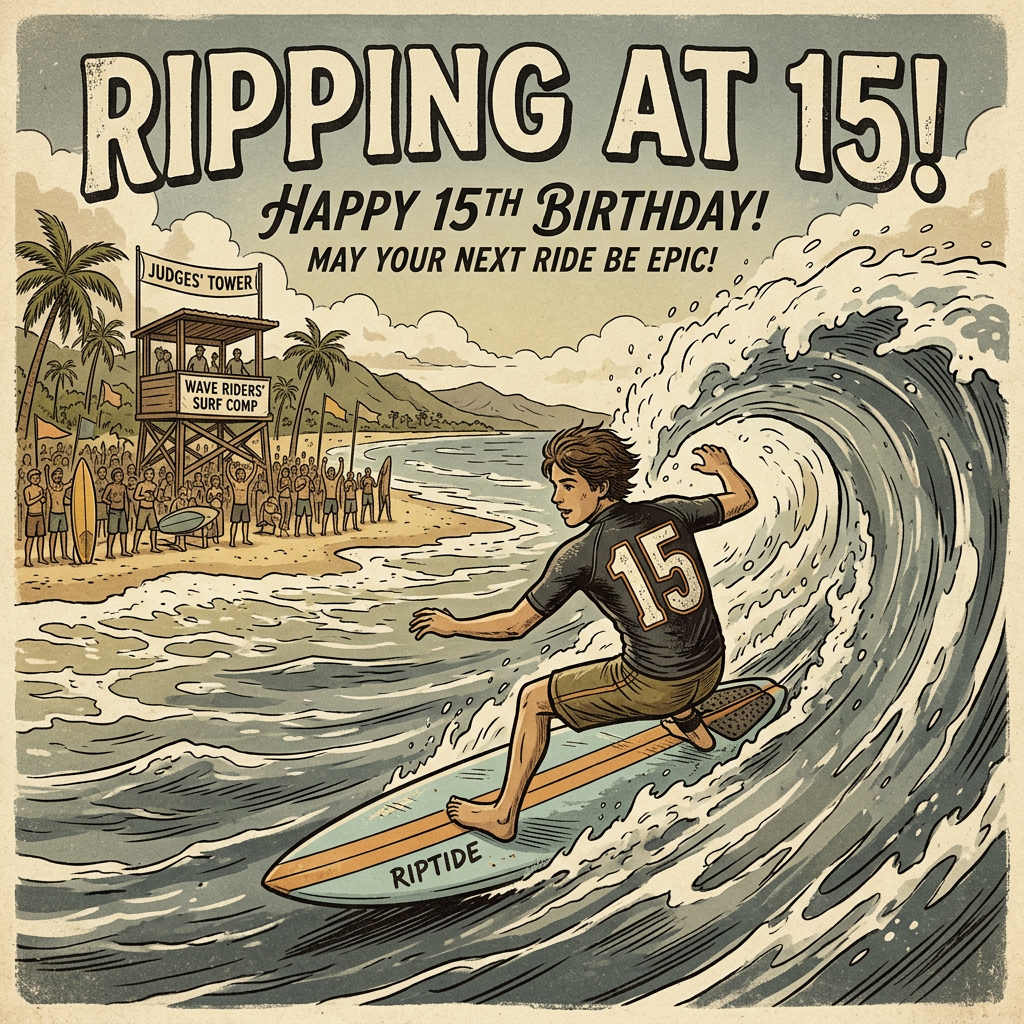 15th Birthday Surfing Contest Boy preview
