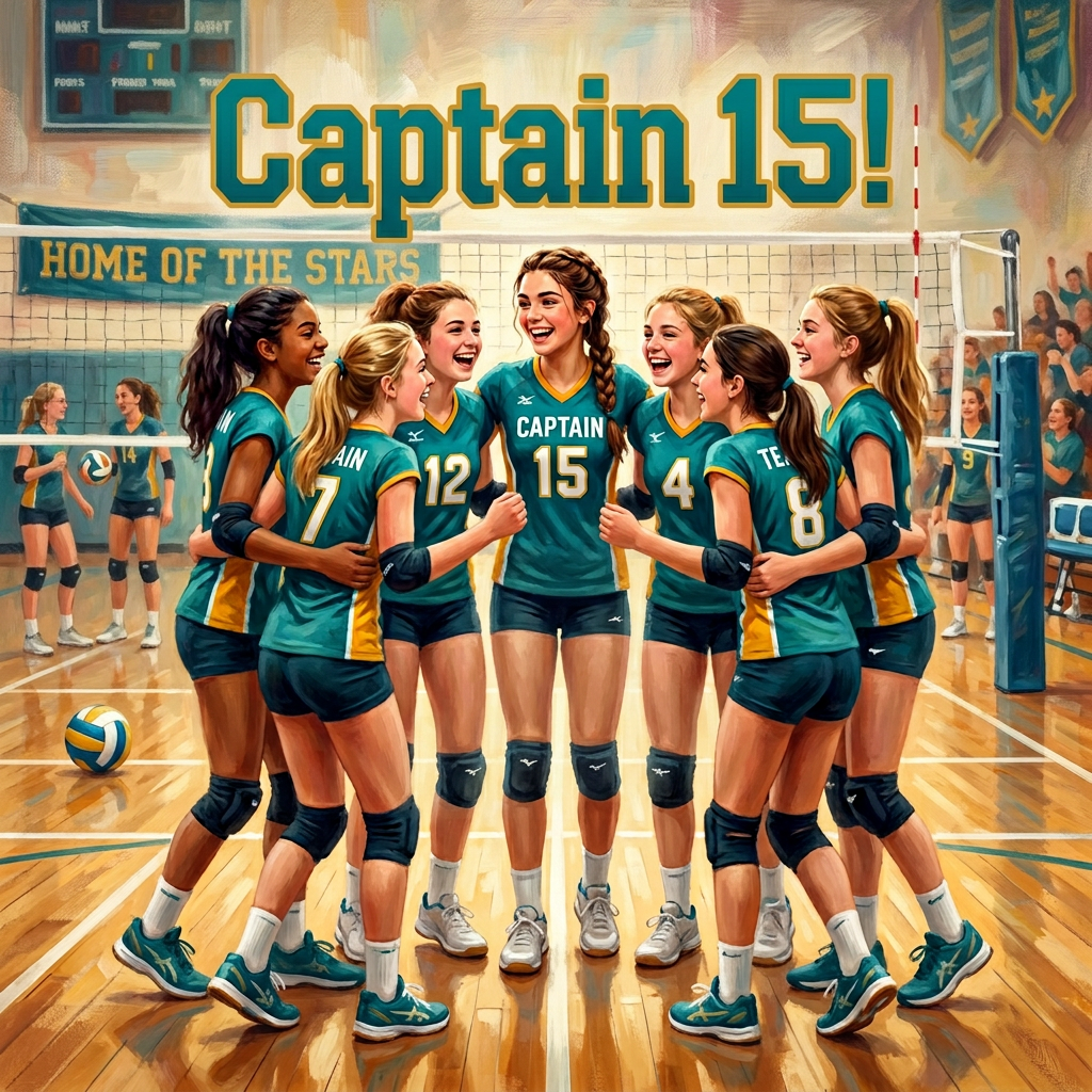 15th Birthday Volleyball Captain Girl preview