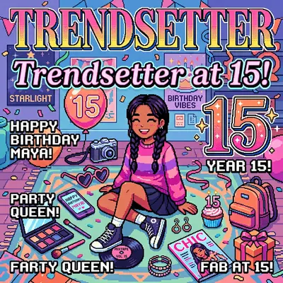 15th Birthday Fashion Trendsetter Girl preview