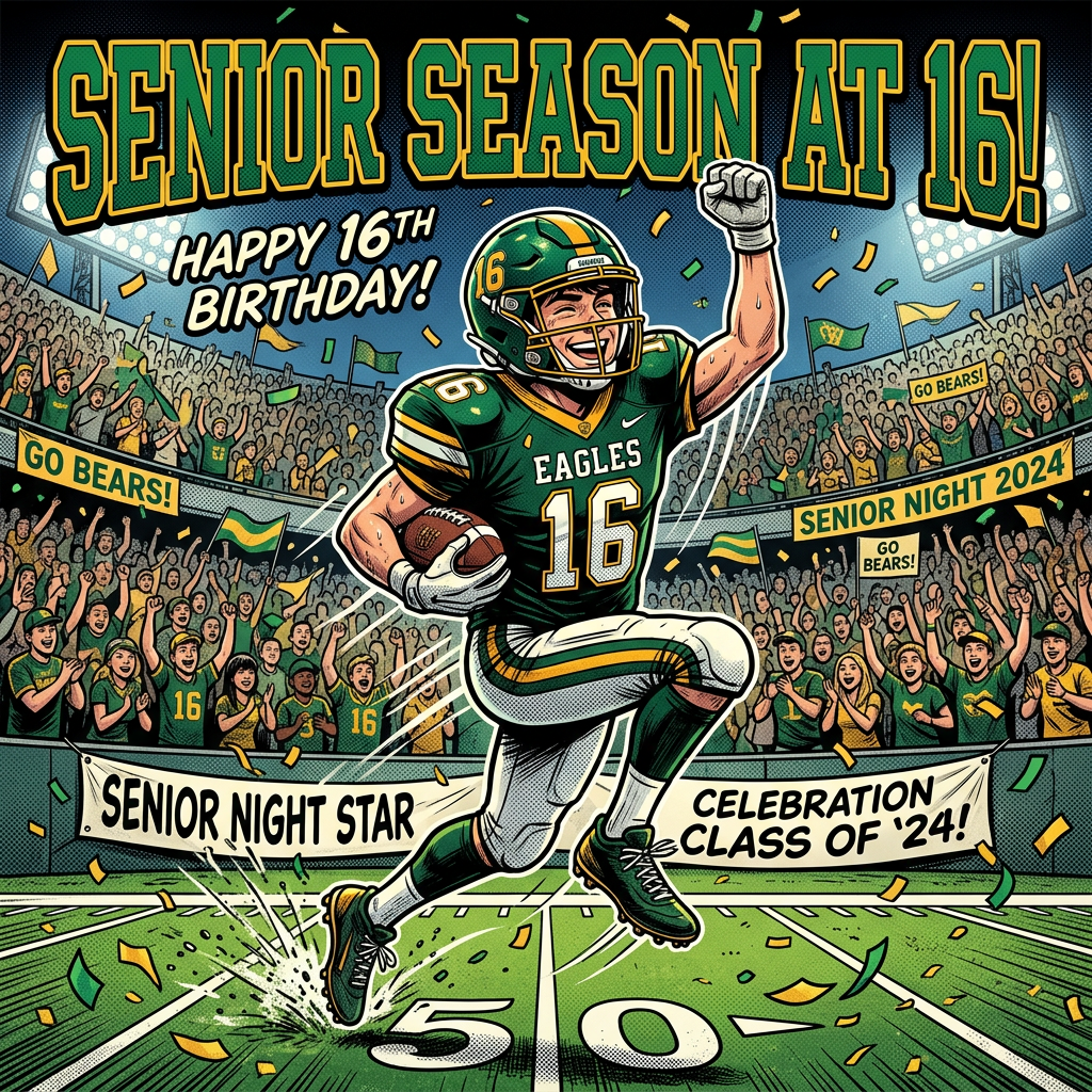 16th Birthday Football Senior Boy preview