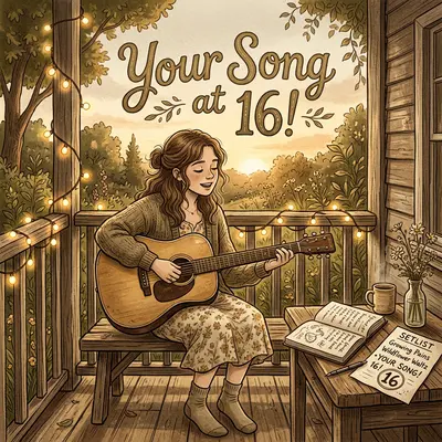 16th Birthday Acoustic Guitar Girl preview