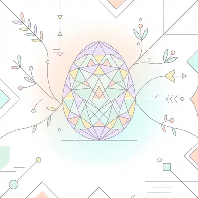 Minimalist Easter Egg preview