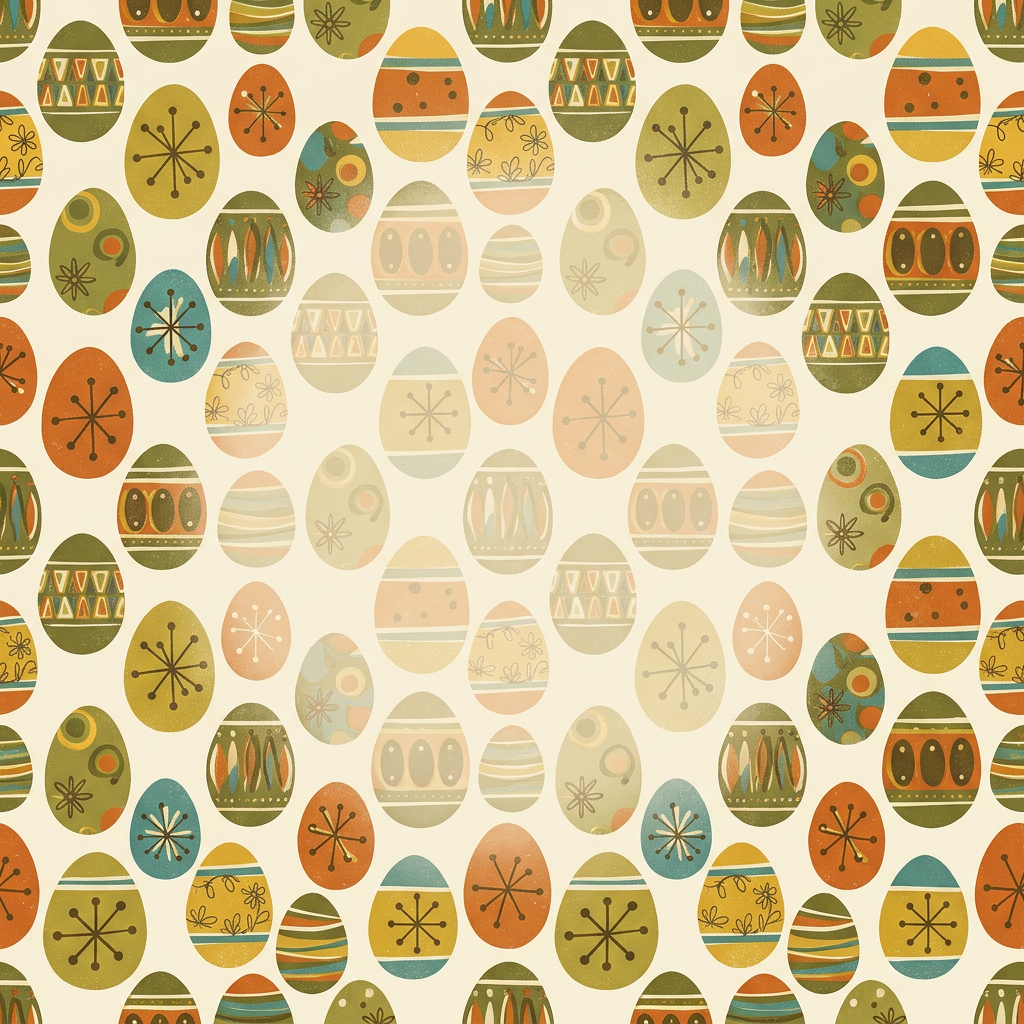 Modern Vintage Egg Pattern preview
