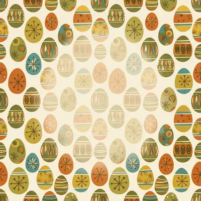 Modern Vintage Egg Pattern preview