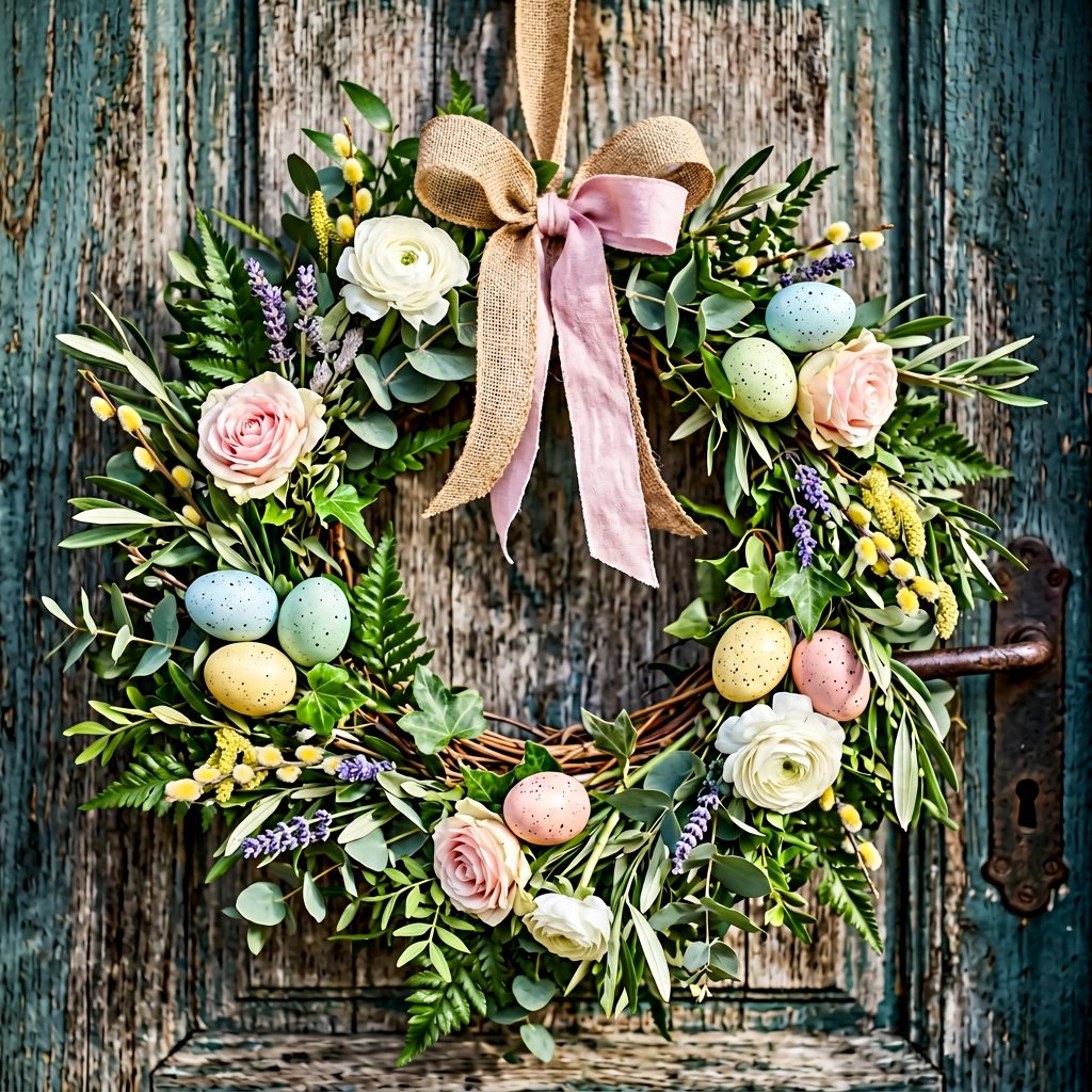 Photorealistic Spring Wreath preview