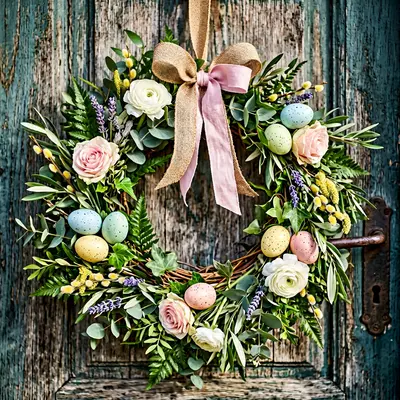 Photorealistic Spring Wreath preview