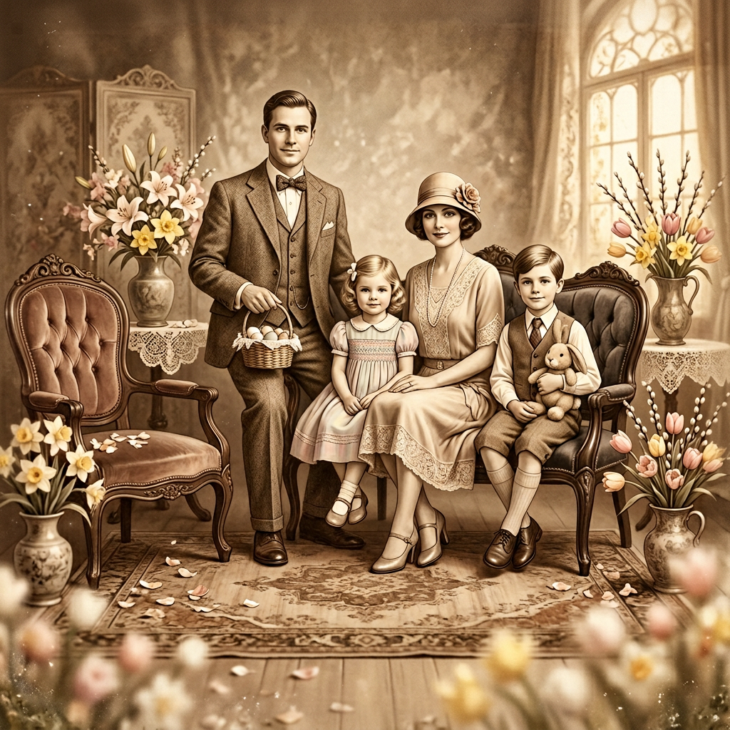 Vintage Photo Easter Portrait preview