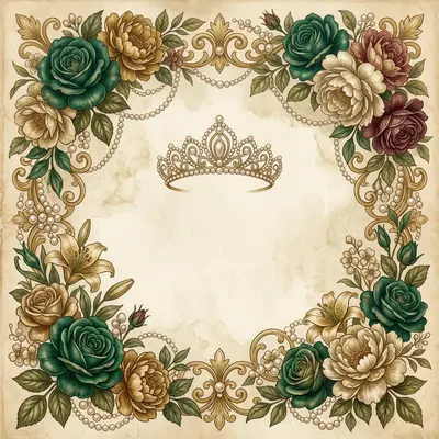 Quinceañera Emerald Elegance Card preview