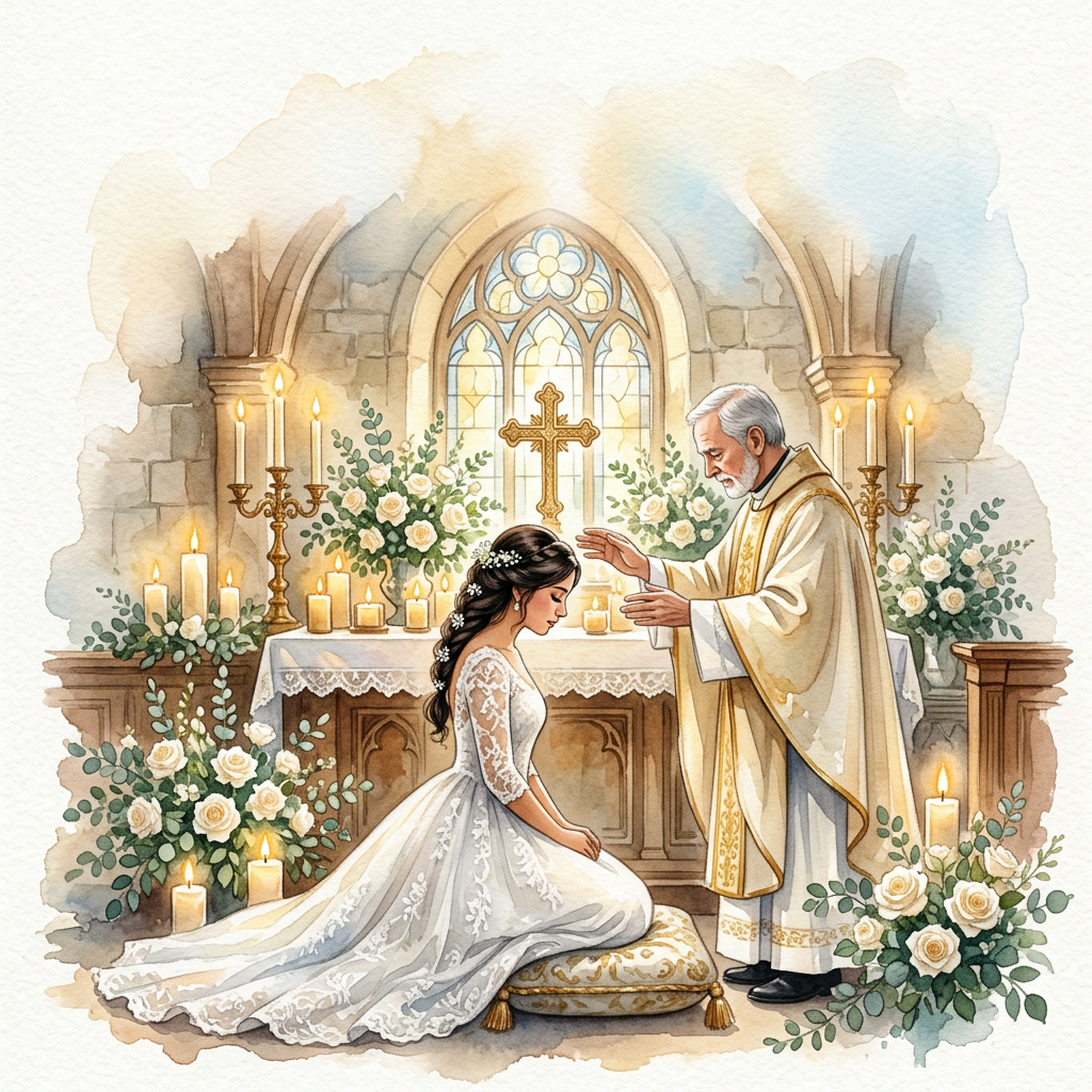 Quinceañera Blessing Card preview