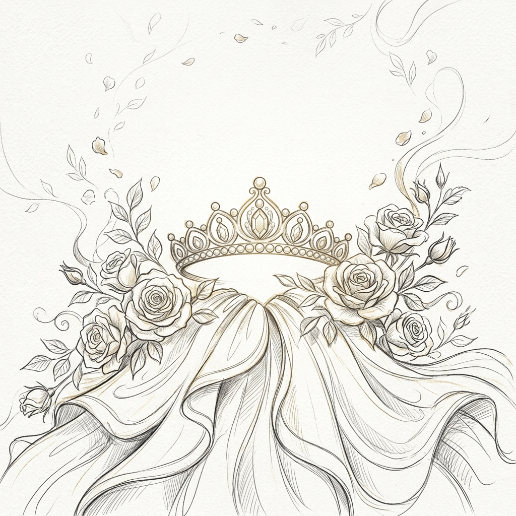 Quinceañera Soft Sketch Card preview