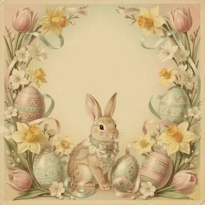 Vintage Easter Postcard preview
