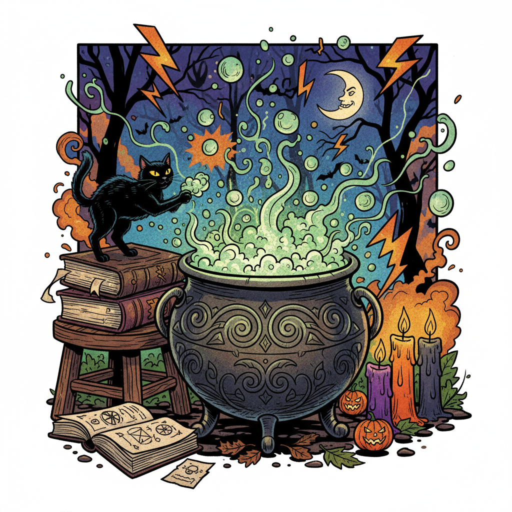 Witch's Brew Cauldron preview