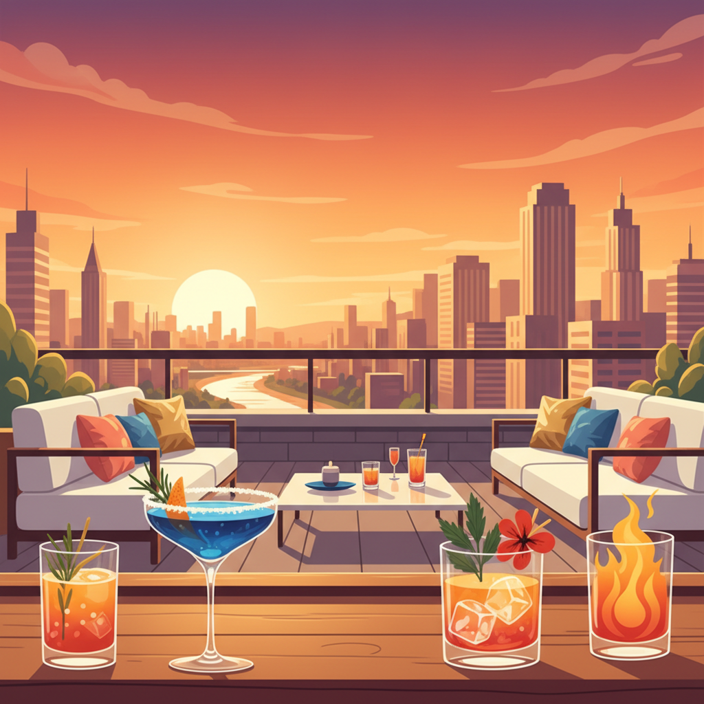 Rooftop Sunset Drinks preview