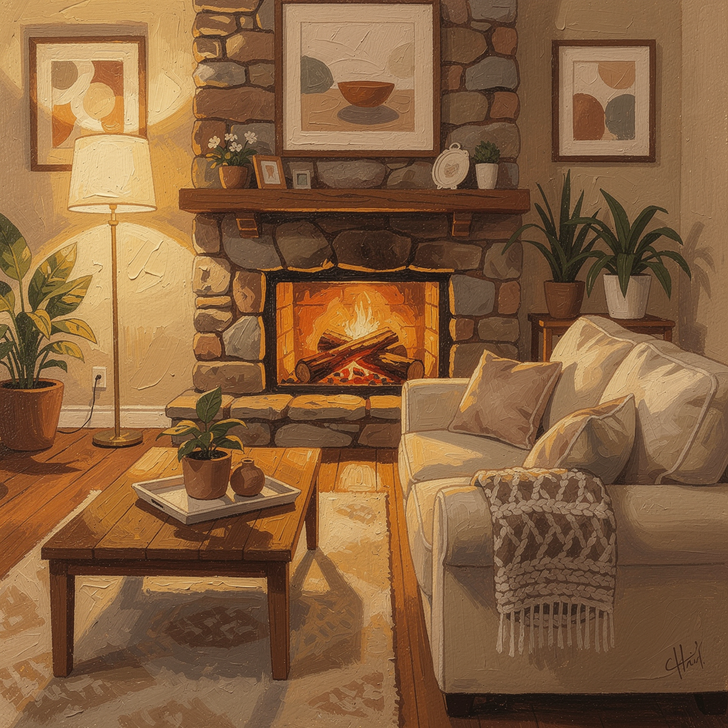 Cozy Fireplace Gathering preview