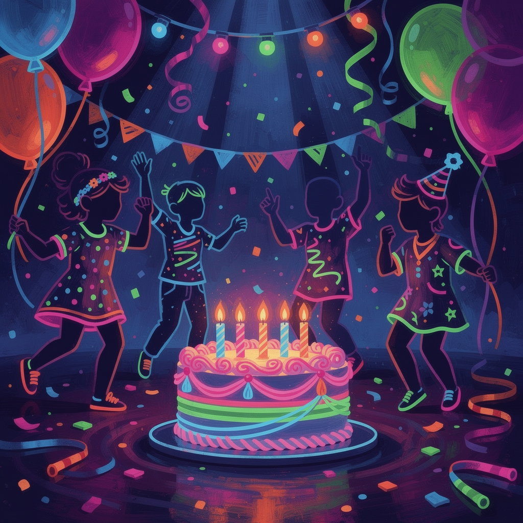 Neon Glow Birthday Party preview