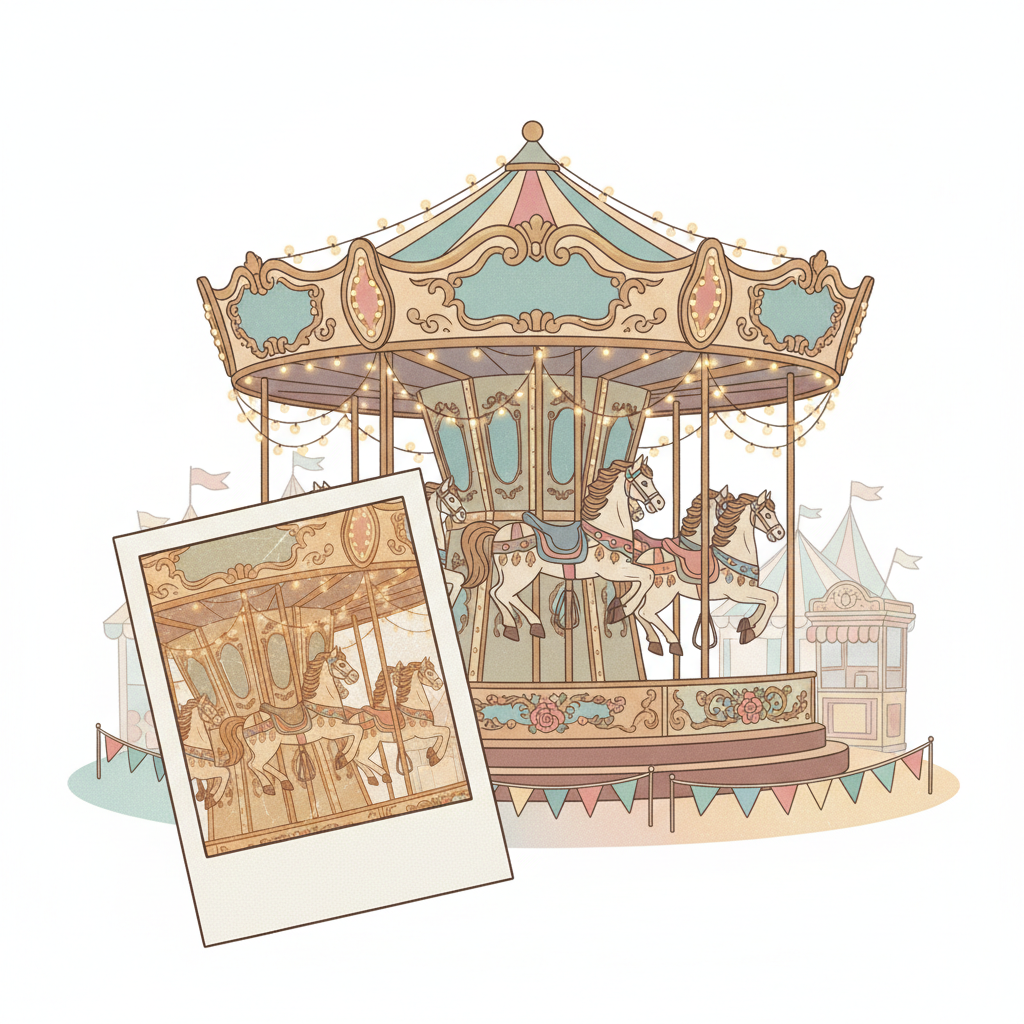 Vintage Carousel Birthday preview