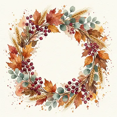 Elegant Fall Wreath preview