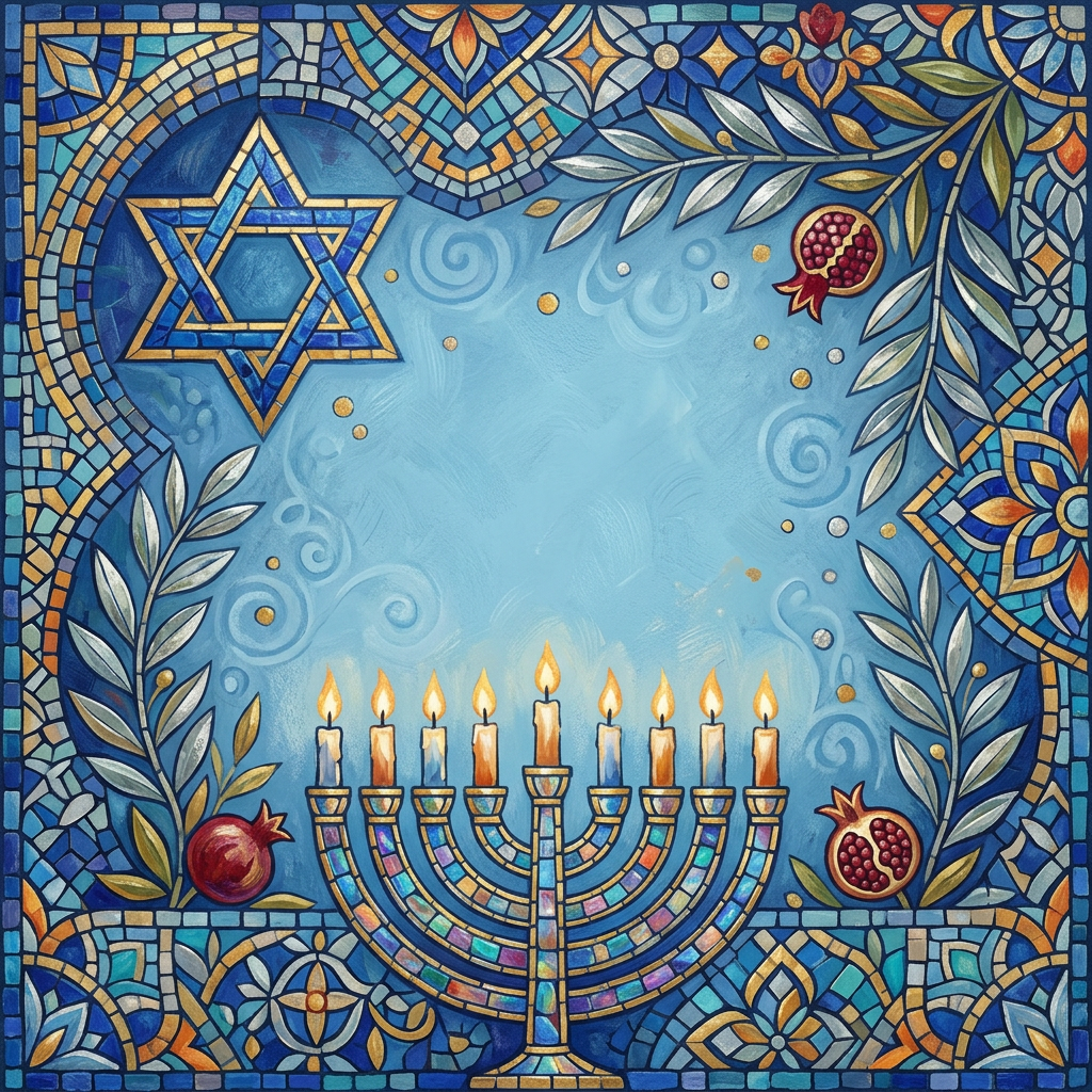 Artistic Hanukkah Mosaic preview