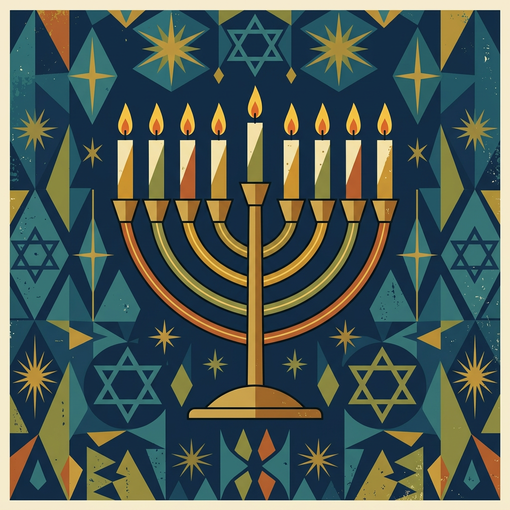 Modern Vintage Hanukkah preview