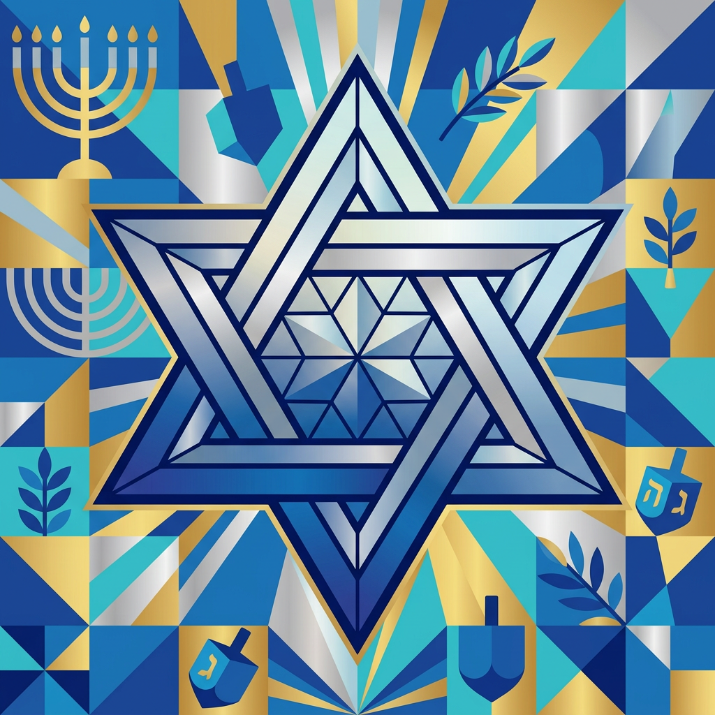 Geometric Star of David preview