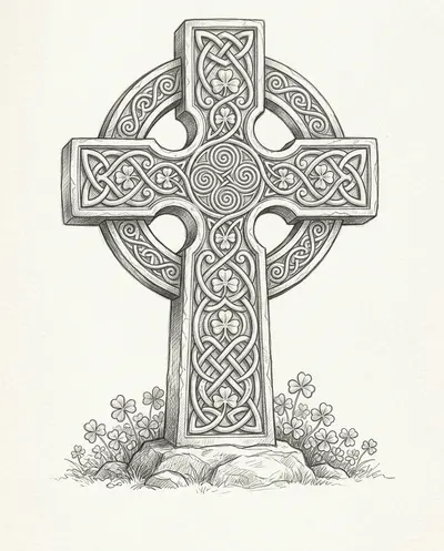 Celtic Cross Art Print preview