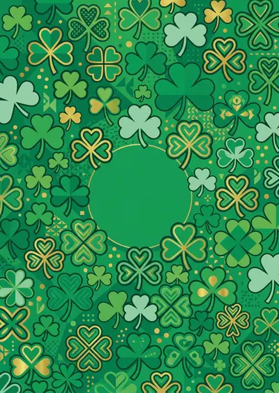 Vector Shamrock Pattern preview