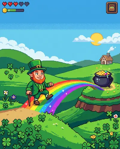 Pixel Leprechaun Quest preview