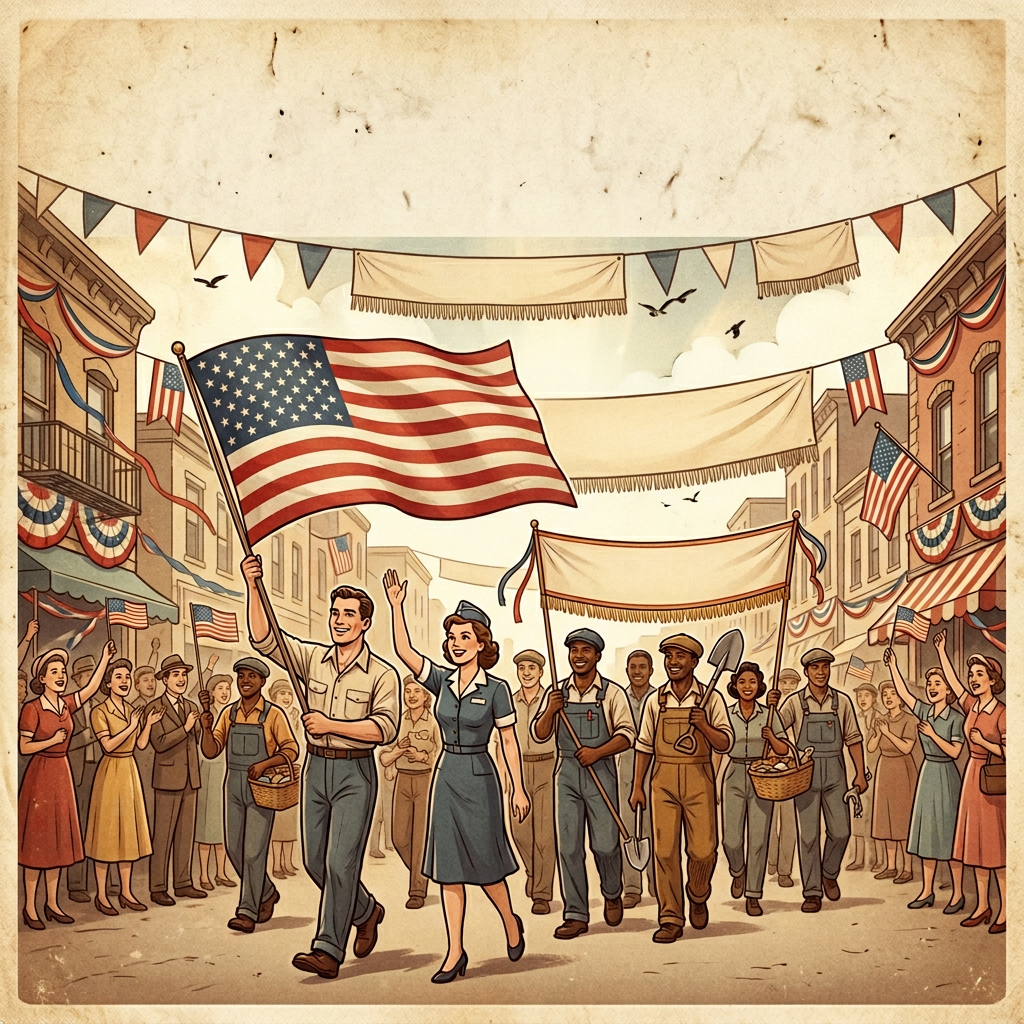 Vintage Labor Day Poster preview