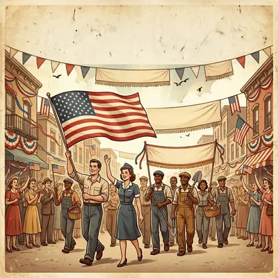 Vintage Labor Day Poster preview