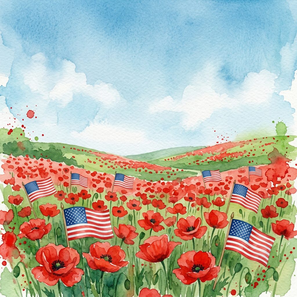 Memorial Day Poppies Field preview