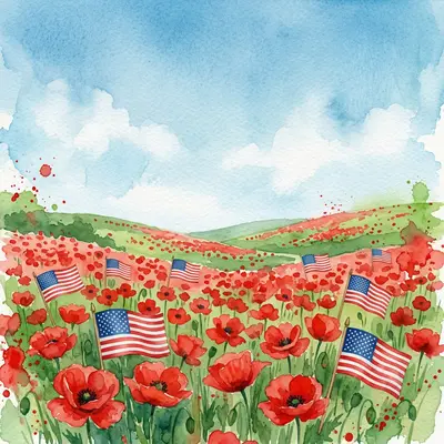 Memorial Day Poppies Field preview