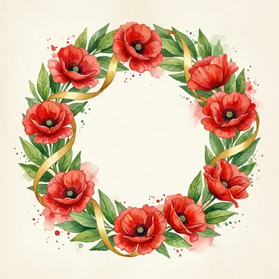 Memorial Poppy Wreath preview
