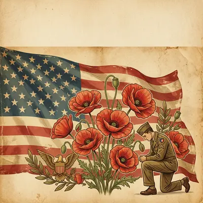 Vintage Memorial Day Postcard preview