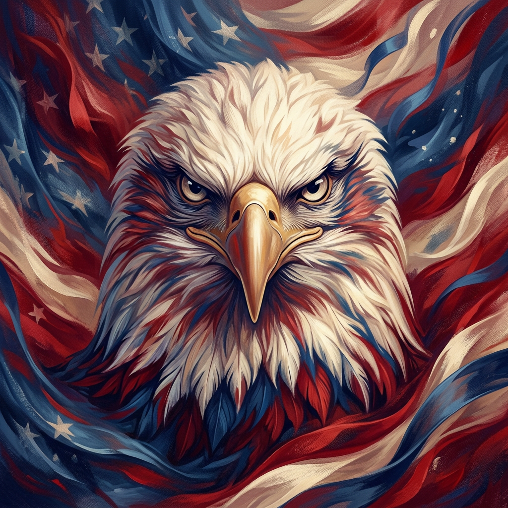 Veterans Day Eagle Typography preview